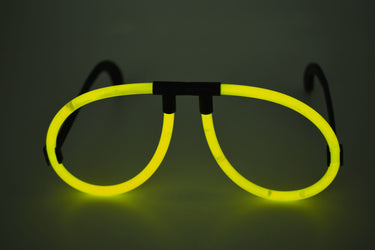 Yellow Glow Stick Eye Glasses- Single Packs